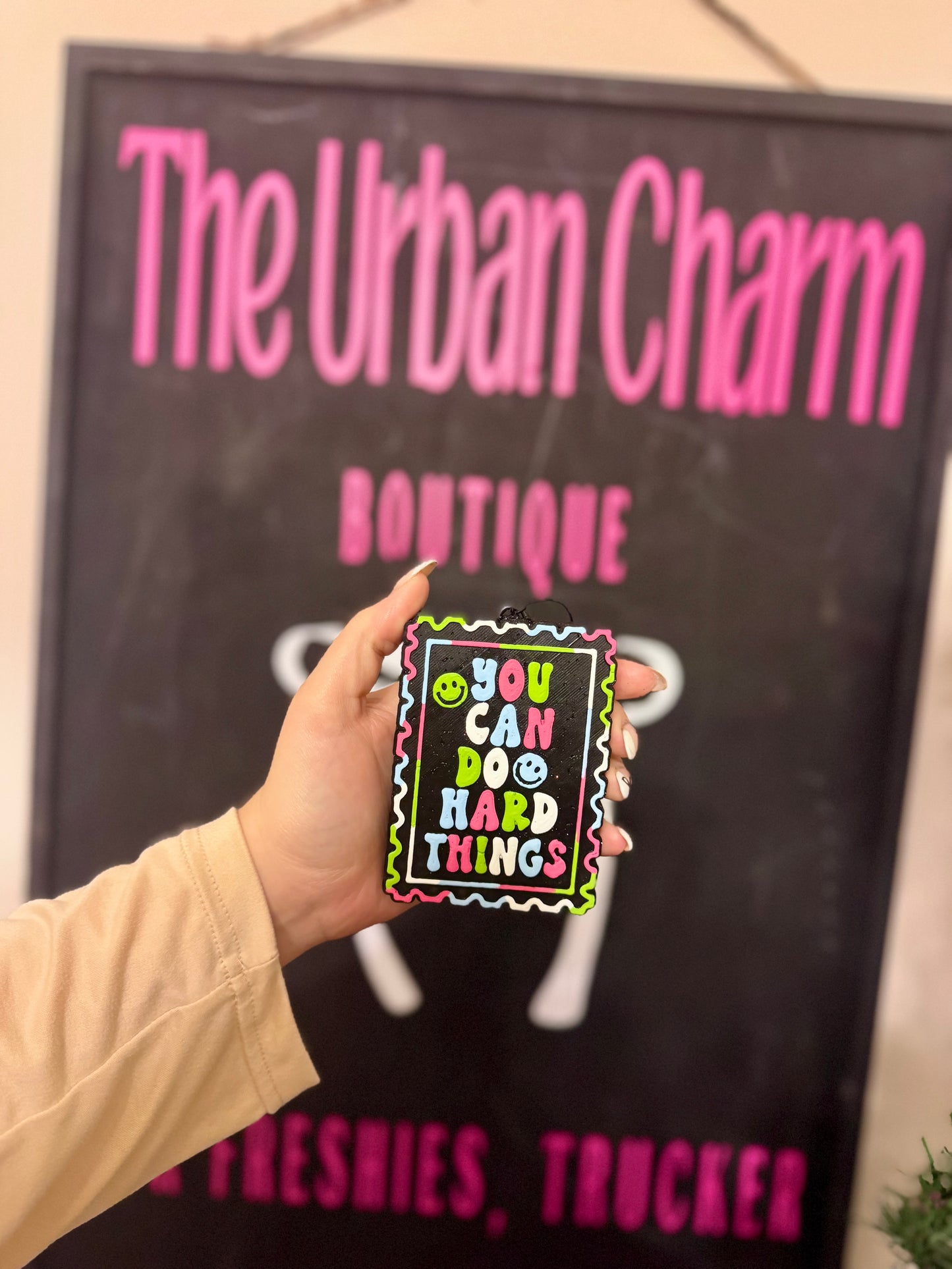 You Can Do Hard Things Car Freshie