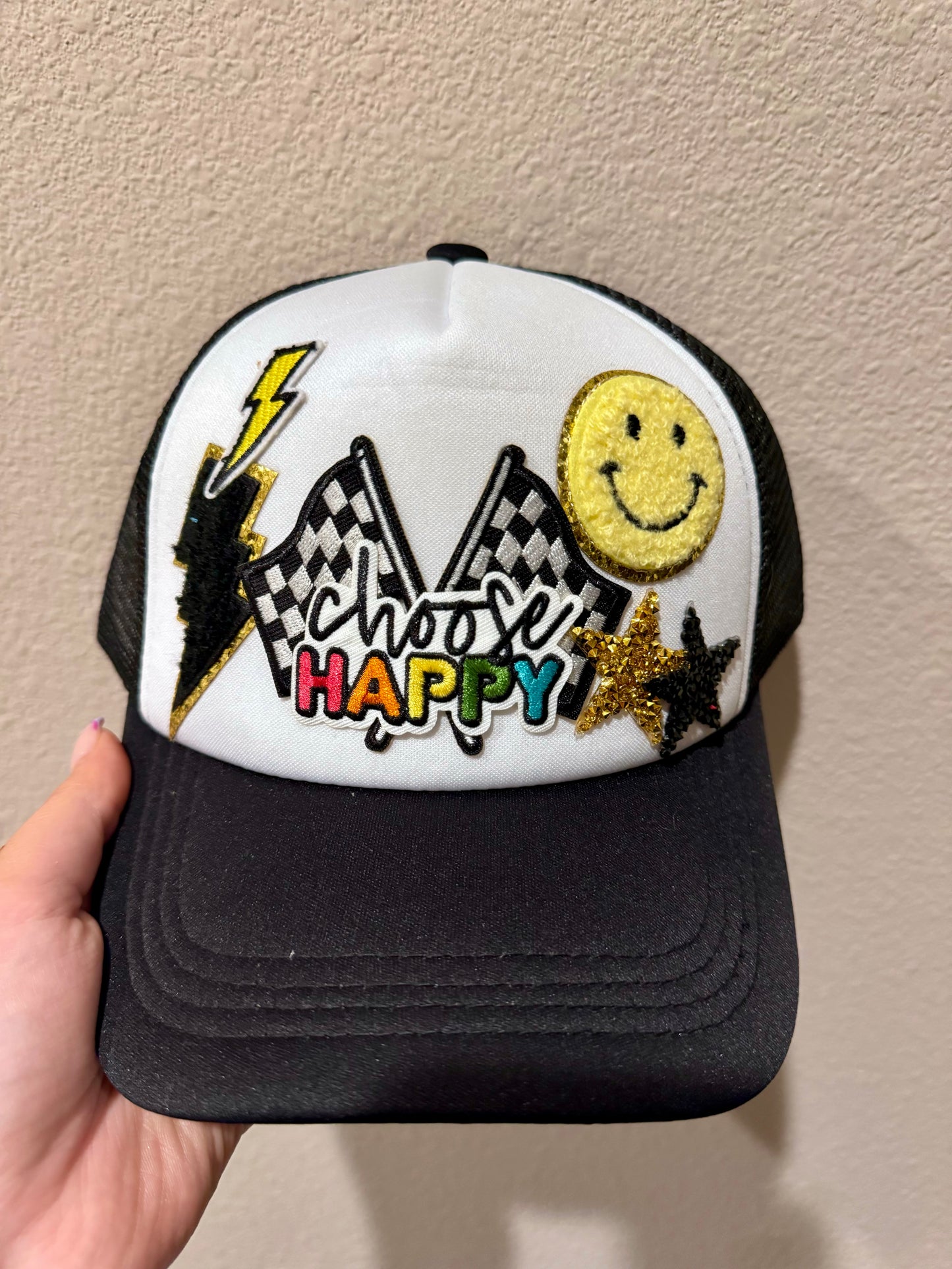 Choose Happy Trucker Hat