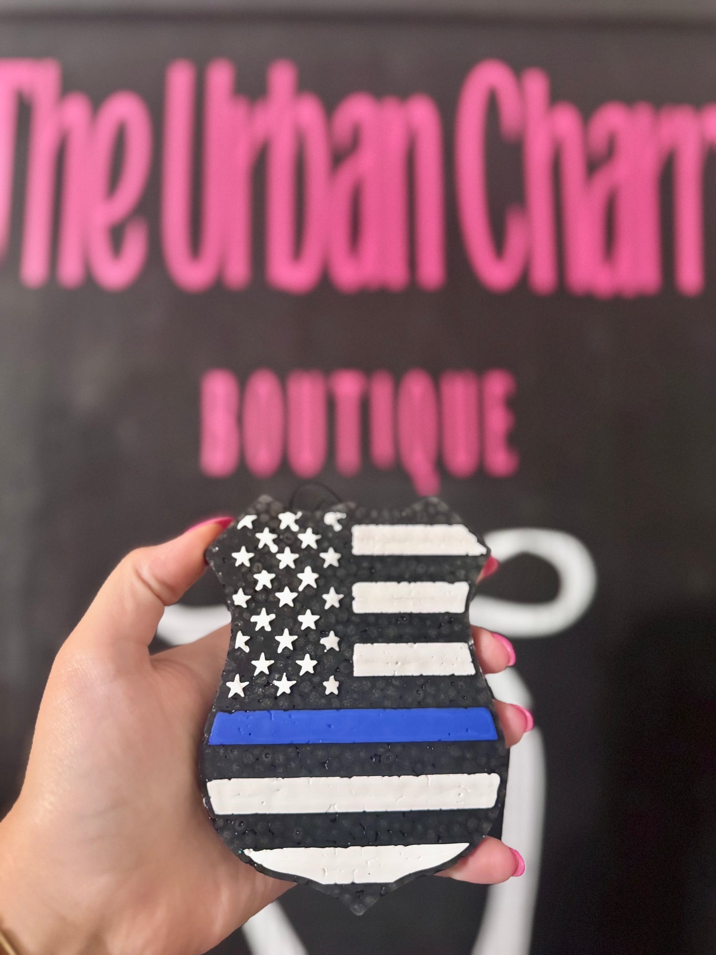 Police Badge Car Freshie