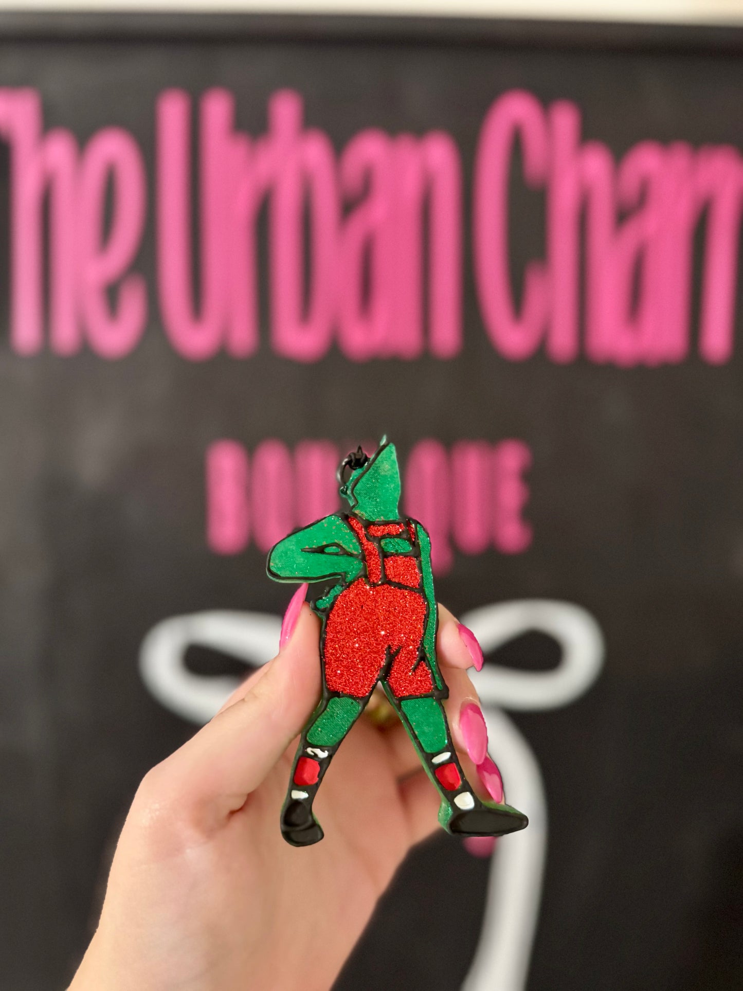 Sassy Green Man Car Freshie