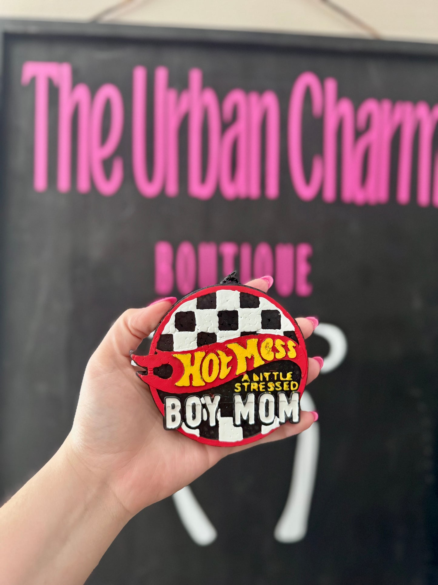 Hot Mess Boy MAMA Car Freshie