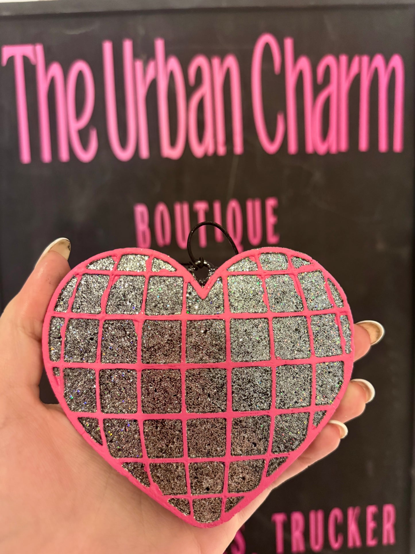 Disco Heart Car Freshie