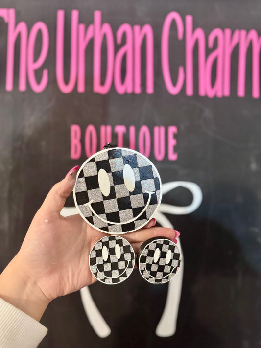Checkered Smiley Set