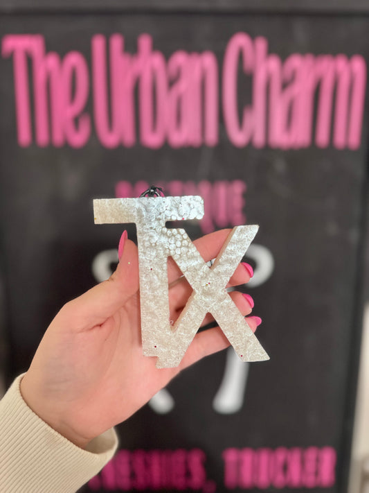 TX letter car freshie