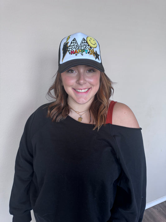 Choose Happy Trucker Hat