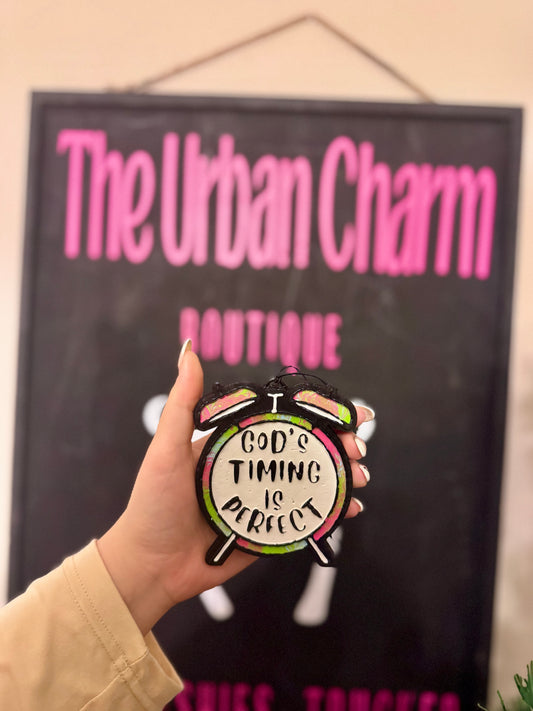 God’s Timing is Perfect Car Freshie