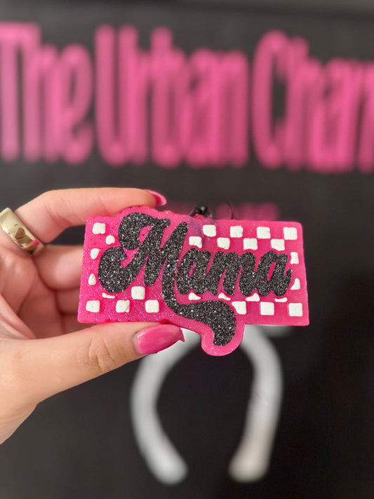 Checkered Mama Car Freshie